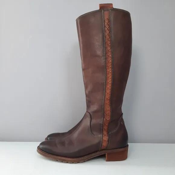 Pikolinos Tall Brown Leather Riding Boots size 36