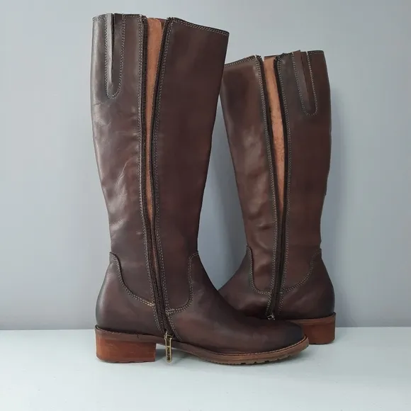 Pikolinos Tall Brown Leather Riding Boots size 36
