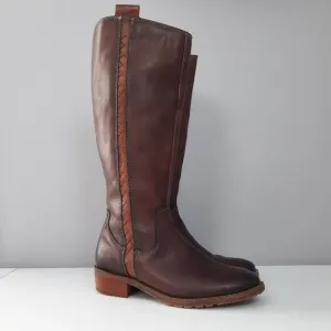 Pikolinos Tall Brown Leather Riding Boots size 36