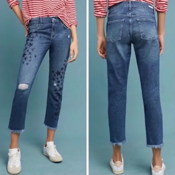 Pilcro and the Letterpress Slim Boyfriend JeansSize: 27