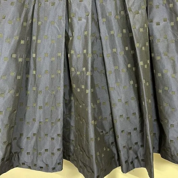 PINK TARTAN Women’s Block/Square Print Pleated A-Line Skirt Blue/Black Size 8