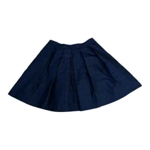 PINK TARTAN Women’s Block/Square Print Pleated A-Line Skirt Blue/Black Size 8
