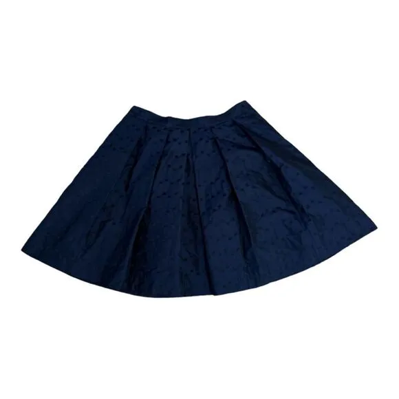 PINK TARTAN Women’s Block/Square Print Pleated A-Line Skirt Blue/Black Size 8