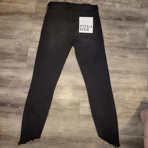 Pistola Audrey Mid Rise‎ Skinny jet set black Jeans Womens size 27