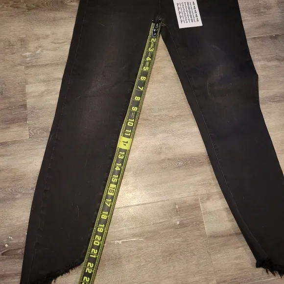 Pistola Audrey Mid Rise‎ Skinny jet set black Jeans Womens size 27