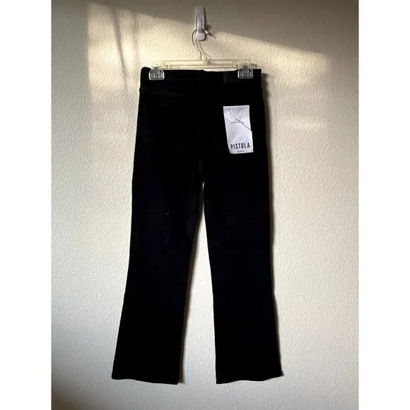 Pistola Lennon Jeans 27 NWT | High Rise Crop Bootcut Black Stretch Denim