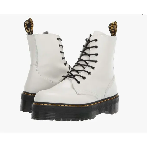 Platform JADON Doc Martens white women's US size 9 -10 Men's US 8