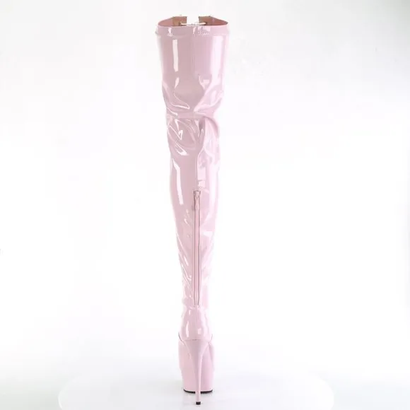 Platform Lace Up Heeled Thigh High Boots