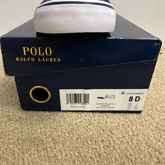 Polo by Ralph Lauren Blue Sneakers with Bear Design