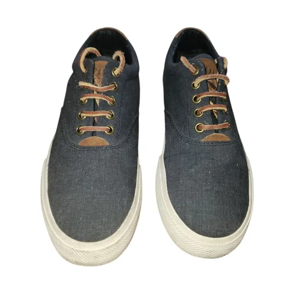 Polo by Ralph Lauren Vaughn Blue Canvas Sneakers - Men's