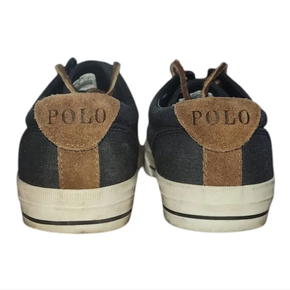 Polo by Ralph Lauren Vaughn Blue Canvas Sneakers - Men's