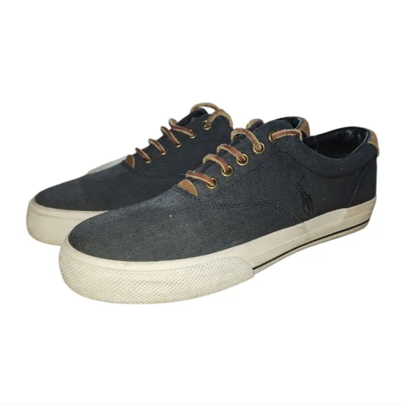 Polo by Ralph Lauren Vaughn Blue Canvas Sneakers - Men's
