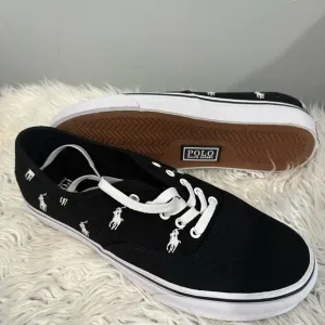 Polo Ralph Lauren Black Canvas Sneakers