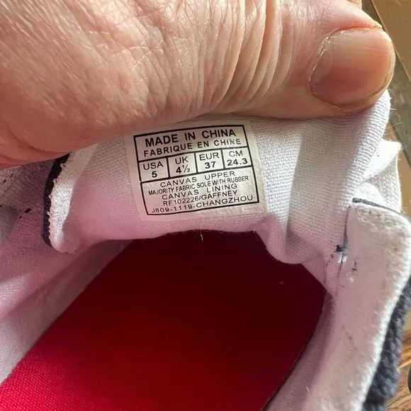 Polo Ralph Lauren Canvas Sneakers Big Kids Size 5