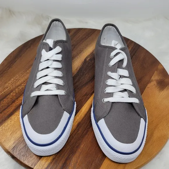 POLO Ralph Lauren Chancery Canvas Sneakers Khaki/Navy Men's Size 13D