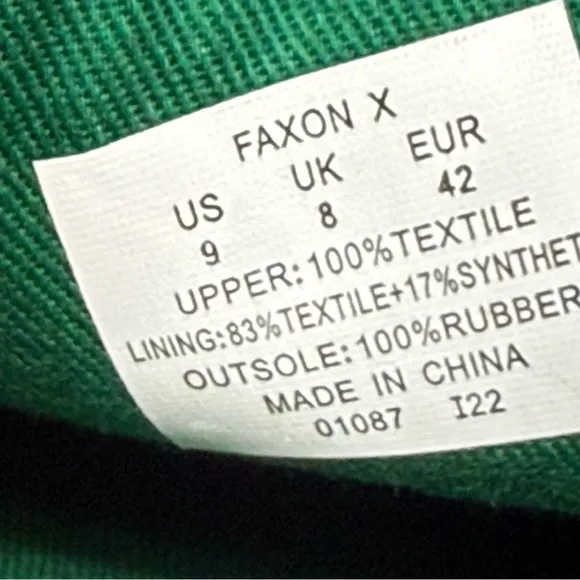 Polo Ralph Lauren Faxon X Men’s Size 9 Green White Canvas Sneakers Shoes New
