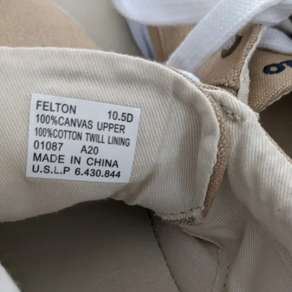 Polo Ralph Lauren Felton Canvas Sneakers 10.5 NEW