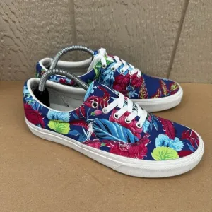 Polo Ralph Lauren Keaton Sneakers Tropical Floral Cruise Pony Men’s Size 9.5