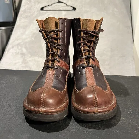 Polo Ralph Lauren Leather Boots Men's 8.5 D Brown Made in Mexico Casual Boots