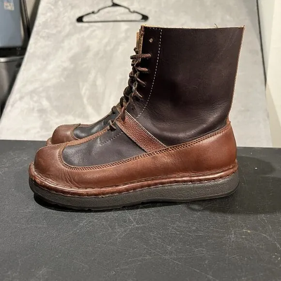 Polo Ralph Lauren Leather Boots Men's 8.5 D Brown Made in Mexico Casual Boots