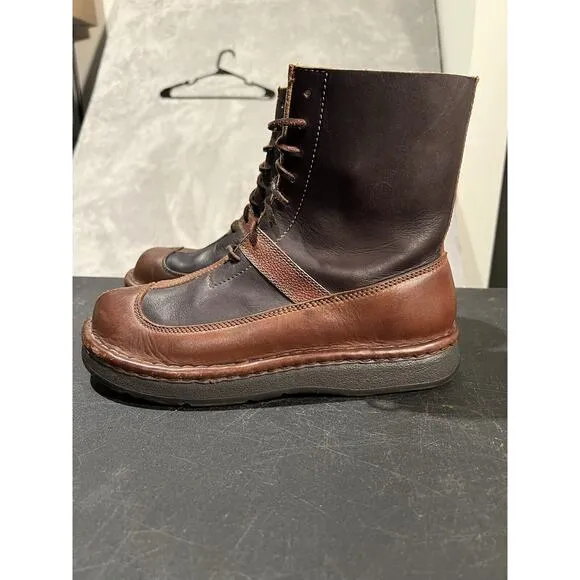 Polo Ralph Lauren Leather Boots Men's 8.5 D Brown Made in Mexico Casual Boots