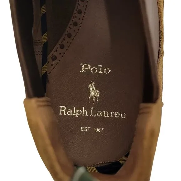 Polo Ralph Lauren Men Talan Chelsea Boots Size US 13D Desert Tan Brown Suede