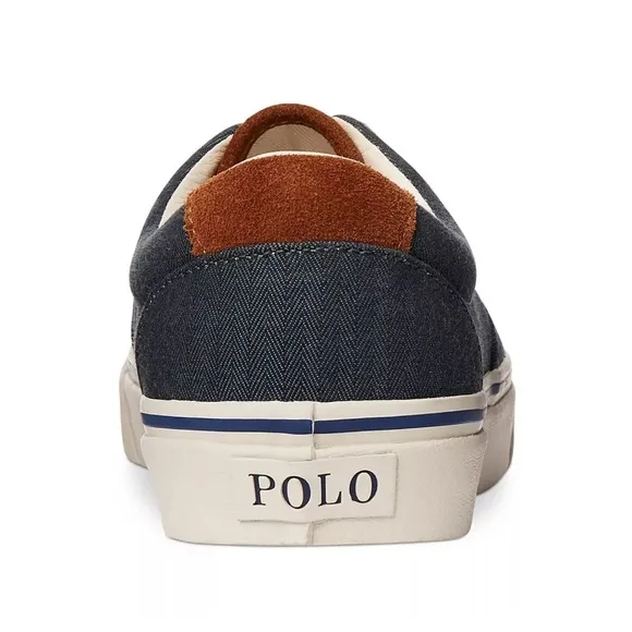 Polo Ralph Lauren Men's Keaton Suede-Trim Herringbone Sneaker