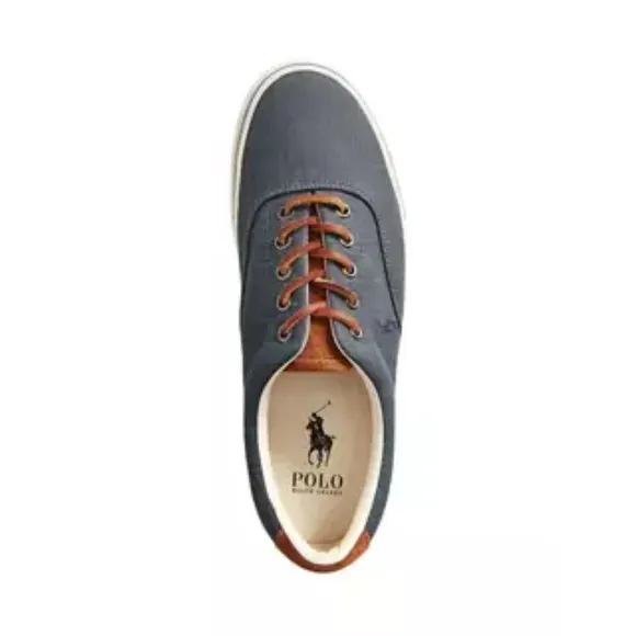 Polo Ralph Lauren Men's Keaton Suede-Trim Herringbone Sneaker