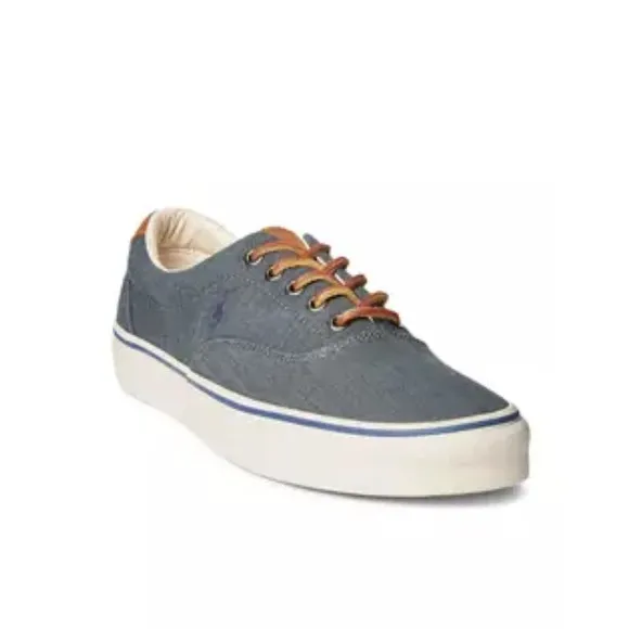 Polo Ralph Lauren Men's Keaton Suede-Trim Herringbone Sneaker