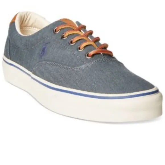 Polo Ralph Lauren Men's Keaton Suede-Trim Herringbone Sneaker