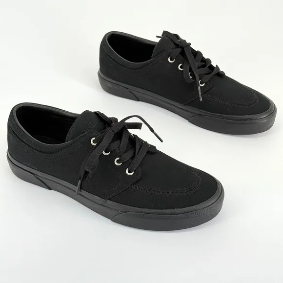 Polo Ralph Lauren Mens Sneakers 9 Black Faxon X Lace Up Low Top Casual Athletic