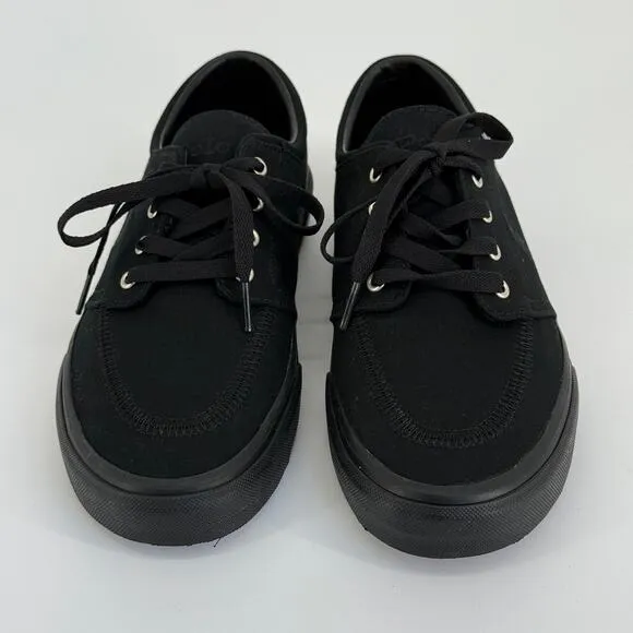 Polo Ralph Lauren Mens Sneakers 9 Black Faxon X Lace Up Low Top Casual Athletic