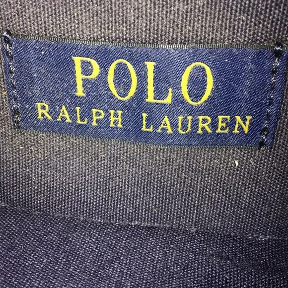 Polo Ralph Lauren Vaughn Men Canvas Sneakers Navy Blue Size 9.5