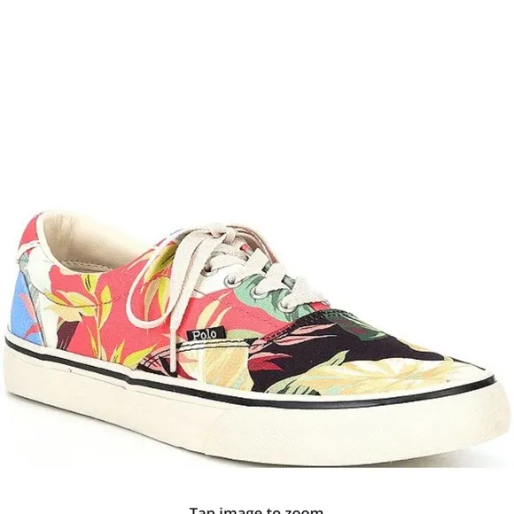 Polo Ralph LaurenMen's Thorton Polo Canvas Lace-Up Sneakers