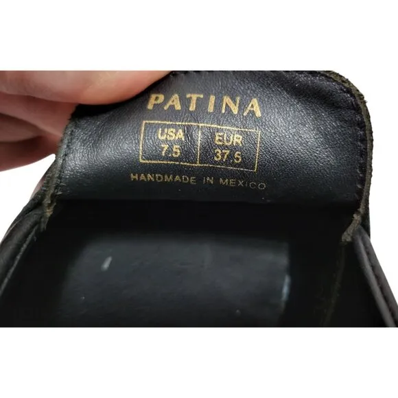 PORTLAND LEATHER Patina Almost Perfect Loafer Black Slip-On Shoe
