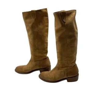 Poshmark/Depop Title:Free People Arya Riding Boots Size 40 Tan Suede Festival