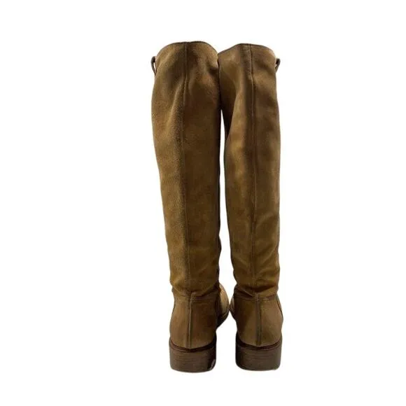 Poshmark/Depop Title:Free People Arya Riding Boots Size 40 Tan Suede Festival