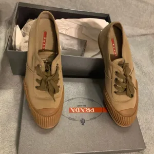 Prada Canvas and Leather Sneaker