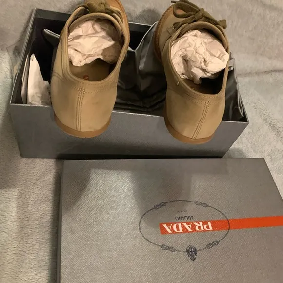 Prada Canvas and Leather Sneaker