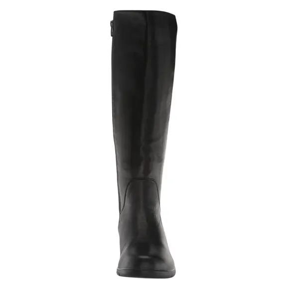 Propet Women's West Leather Knee High Riding Boots Black Size 8 1/2 W