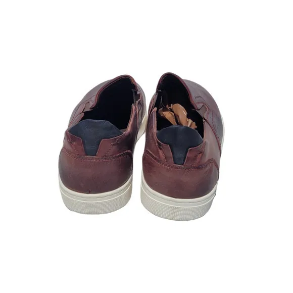 Propét Men's Brown Leather Upper Slip On Kendrick‎ Sneaker