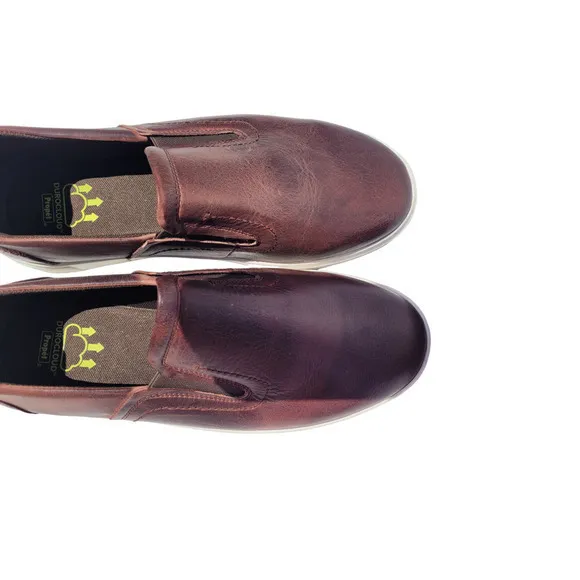 Propét Men's Brown Leather Upper Slip On Kendrick‎ Sneaker