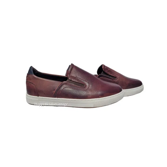 Propét Men's Brown Leather Upper Slip On Kendrick‎ Sneaker