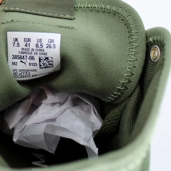 PUMA Ever Mid High Top Sneakers in Green Moss Mens Size 8.5 NEW