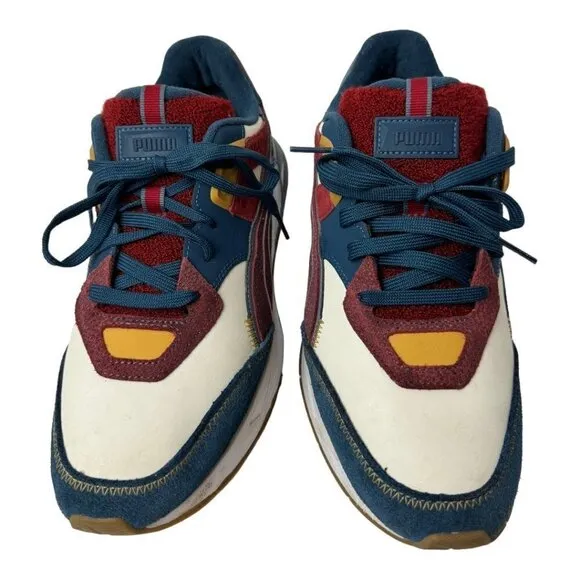 Puma Ivory China Blue Red Mirage Sport P Uni Lifestyle Fashion Sneakers Size 10
