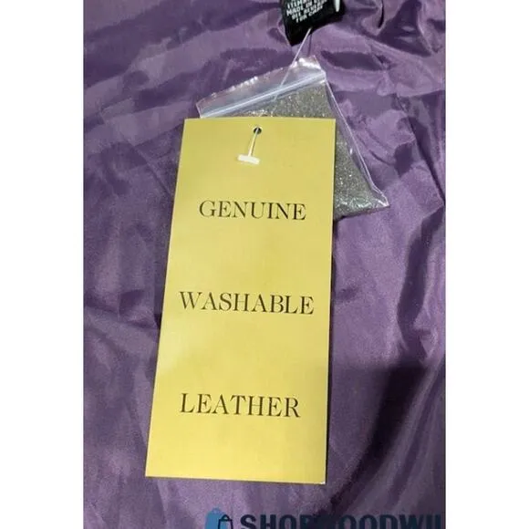 Purple Suede Fringe Jacket – Dialogue 2XL Washable Leather Western Vibe