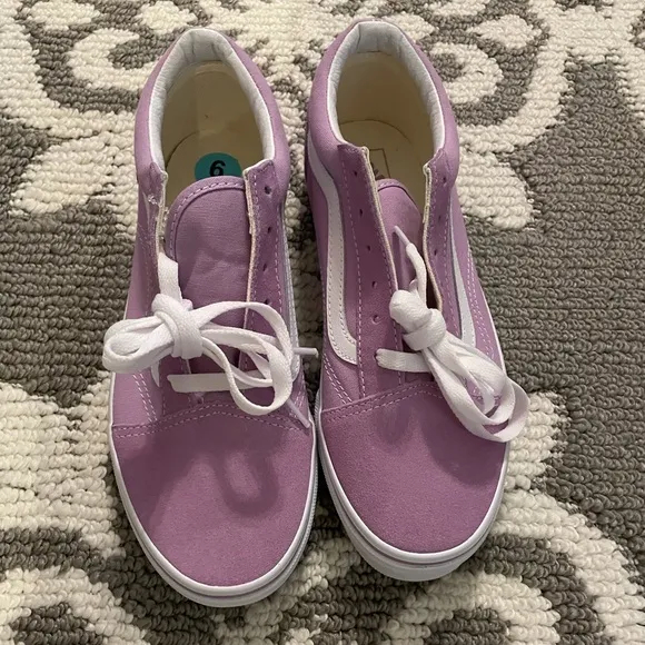 Purple Vans sneakers