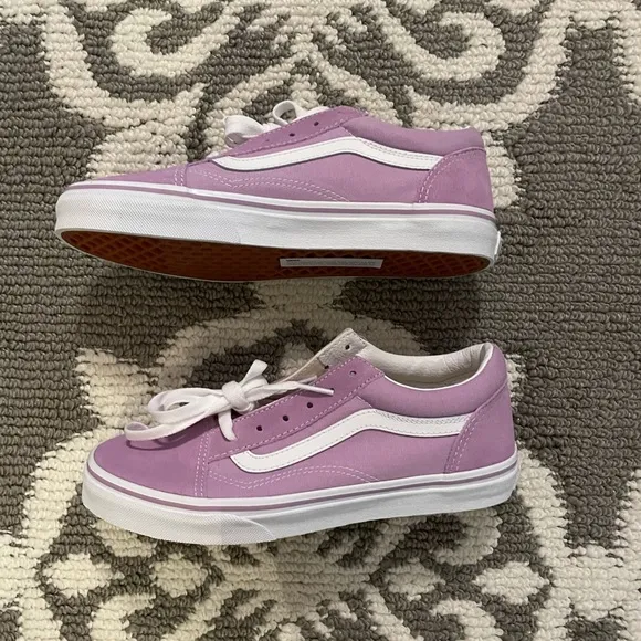 Purple Vans sneakers