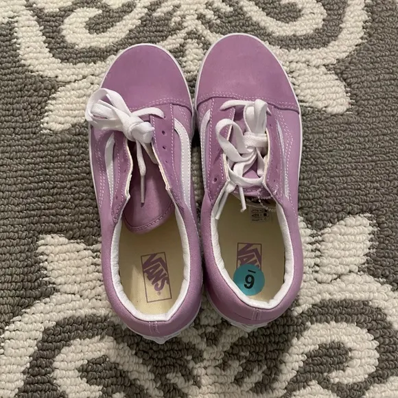 Purple Vans sneakers