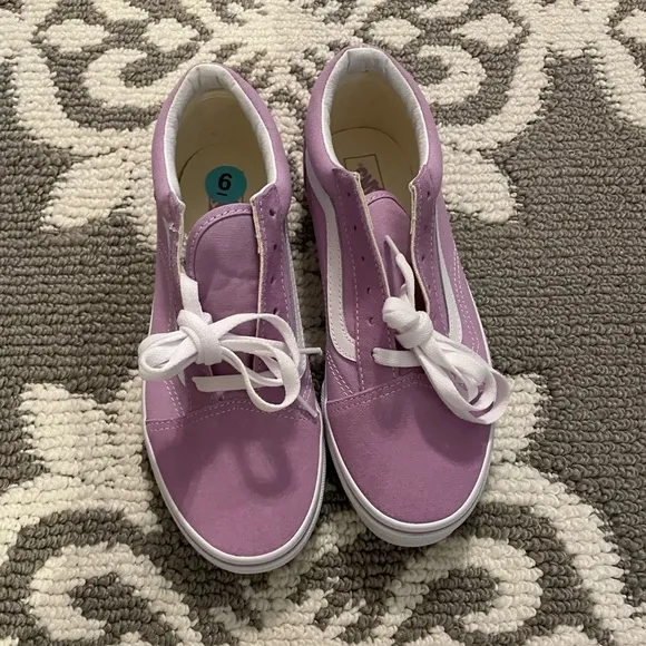 Purple Vans sneakers